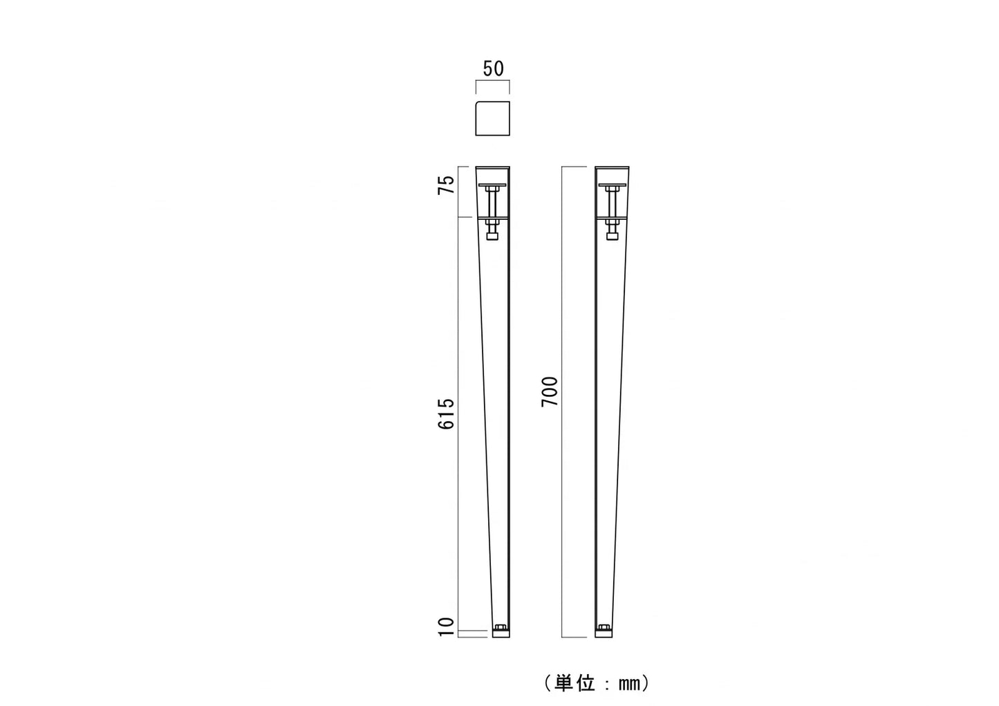 noashi テーブル用の脚【4本1組 送料込み】